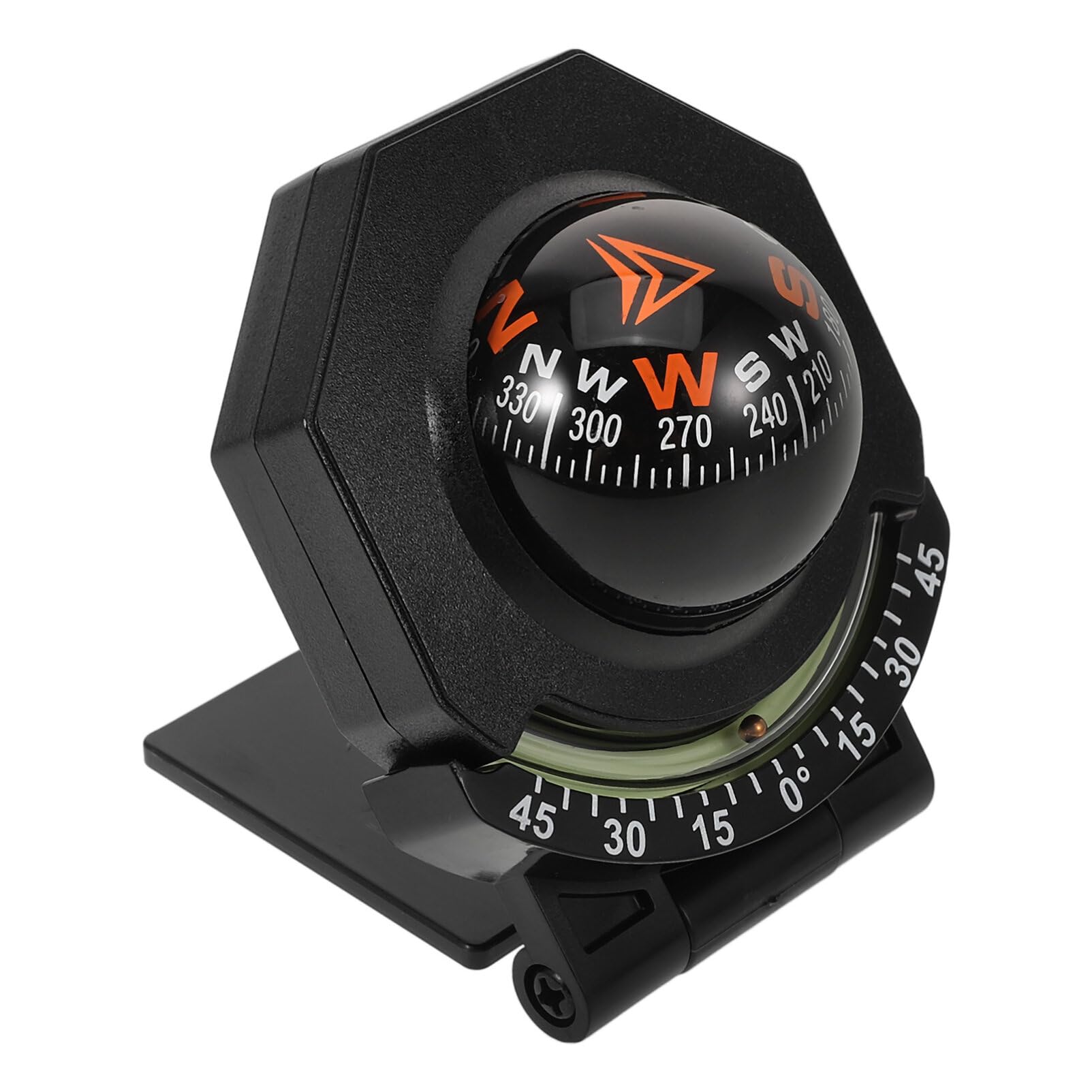 JECOMPRIS Car Mount Compass Inclinometer Compact Design for Accurate Navigation 