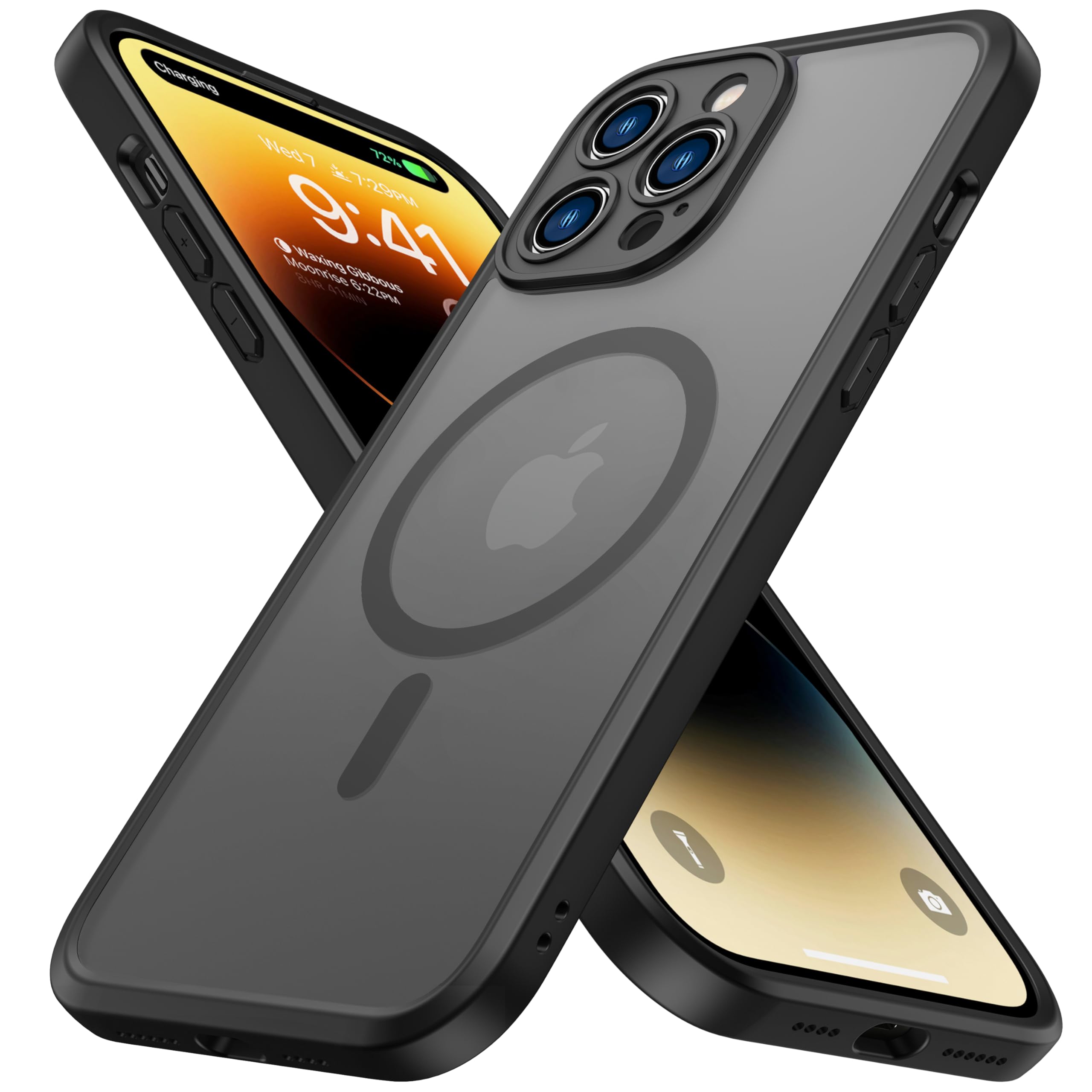 ImpactStrong Magnetic Guard Designed for iPhone 14 Pro Max Case [Camera Protecti