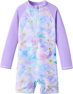 UMELOK Long Sleeve UV Protection One Piece Swimsuit