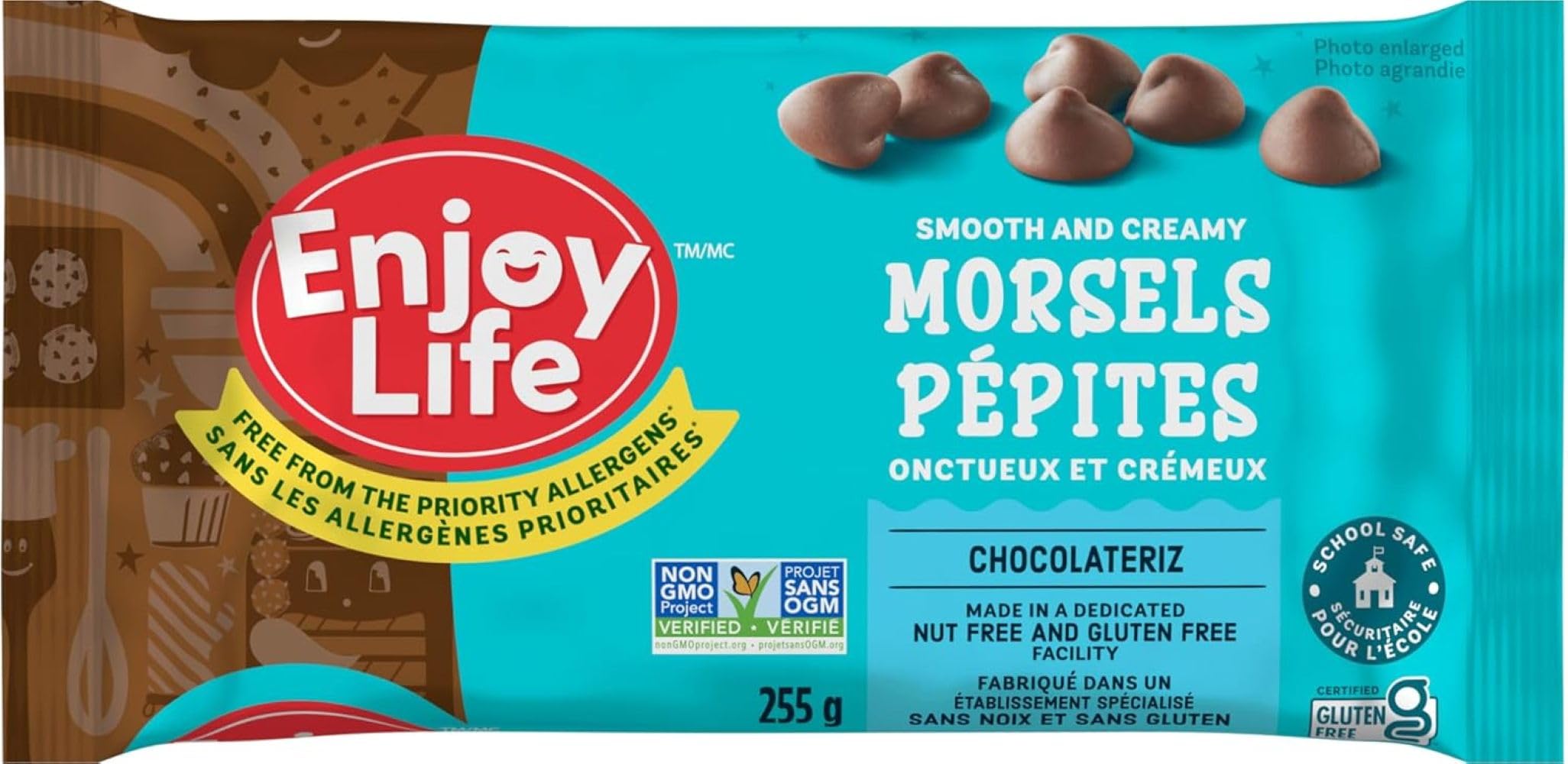 Enjoy Life, Smooth And Creamy Chocolatriz Morsels 255g (Pack of 1)