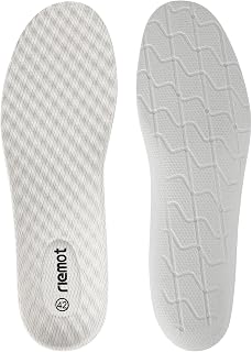 riemot Men's Sports Insoles, Running Football Tennis Insoles, High Performance Cushioning Arch for Running, Hiking, Breathable Anti-Sweat for Sports Shoes, 43 EU
