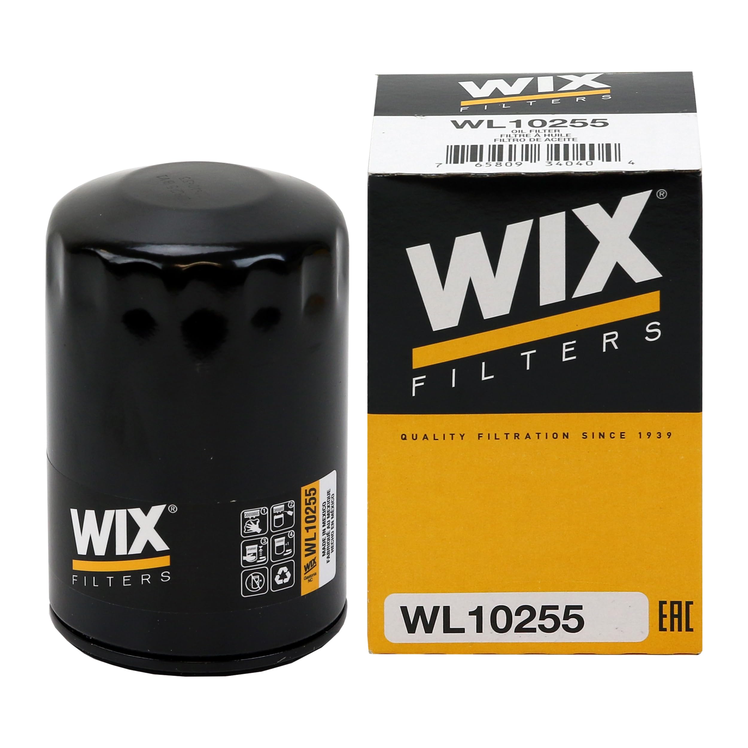 WIX WL10255 Oil Filter Replacement, Built for Synthetic and High Mileage Oil - C