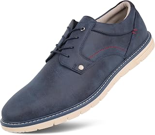Hawkwell Men's Plus Size Casual Oxfords Shoes Comfortable Business Dress Sneakers US Size 13 14 15 16 17 18 19
