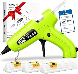 RUNSAI® Hot Glue Gun Kit, 30W Mini Glue Gun with 30pcs 7mm Sticks