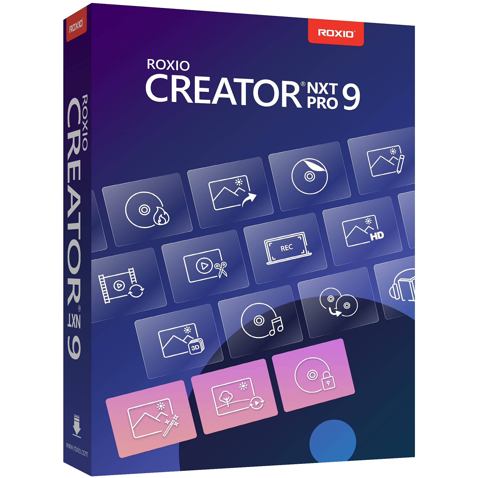 Roxio Creator NXT Pro 9 | Multimedia Suite + Photo Editor and CD/DVD Disc Burnin