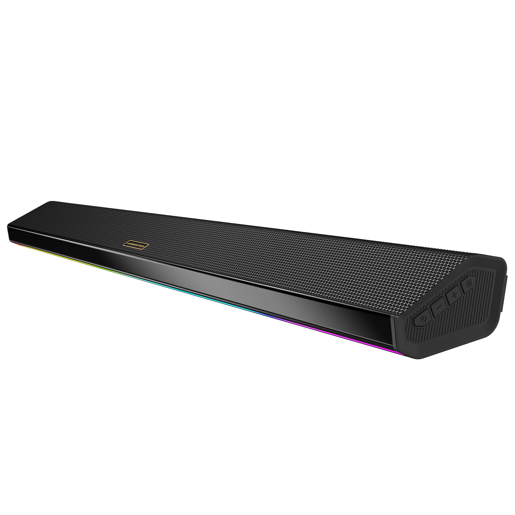 Monster Sound Bar for Smart TV, 72W Soundbar, 2.0CH TV Speakers with Dual Bass D