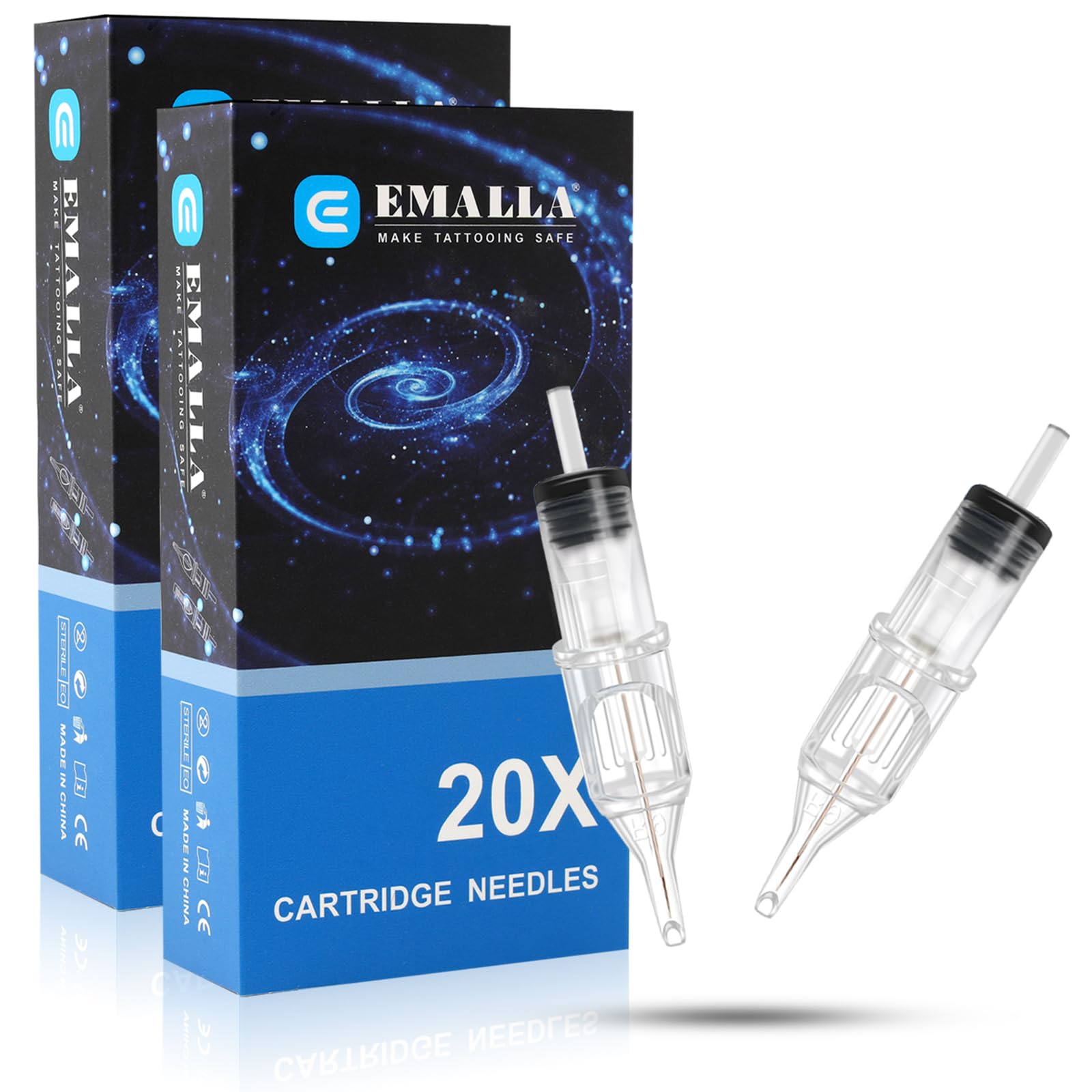 Emalla 40Pcs Mixed Size 1203RL 1205RL 1207RL 1209RL Professional for Beginners o