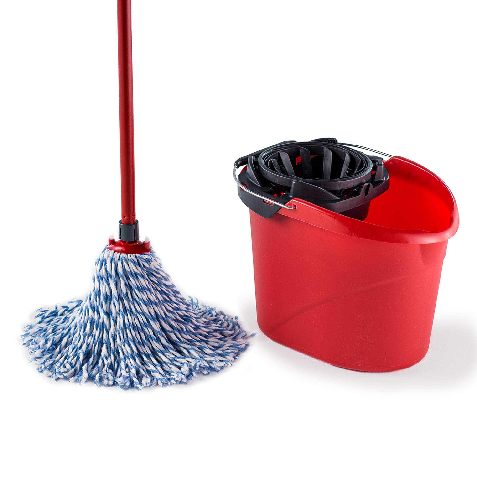 Vileda SuperMocio Microfibre and Cotton Mop and Bucket Set | Includes Torsion Wr