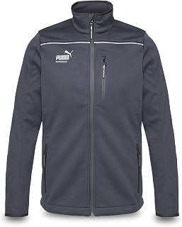 PUMA Workwear Men's Jacket Made of Three-Layer Softshell Fabric - Water-Repellent and Windproof - Slim Fit - Softshell Jacket Work Jacket for Crafts, Production Logistics and Construction