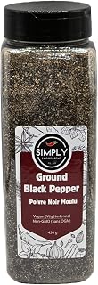 Simply Ingredient Gourmet Ground Black Pepper, 454 gram (1 lb.), Bulk Black Pepper Powder Refill, Non-GMO