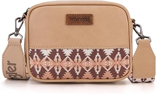 Wrangler Small Crossbody Bags for Women Mini Aztec Purses with Guitar Strap