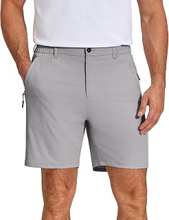 COOFANDY Men's Stretch Golf Shorts 7" Lightweight Casual Hiking Shorts Summer Athletic Work Dress Hybrid Shorts