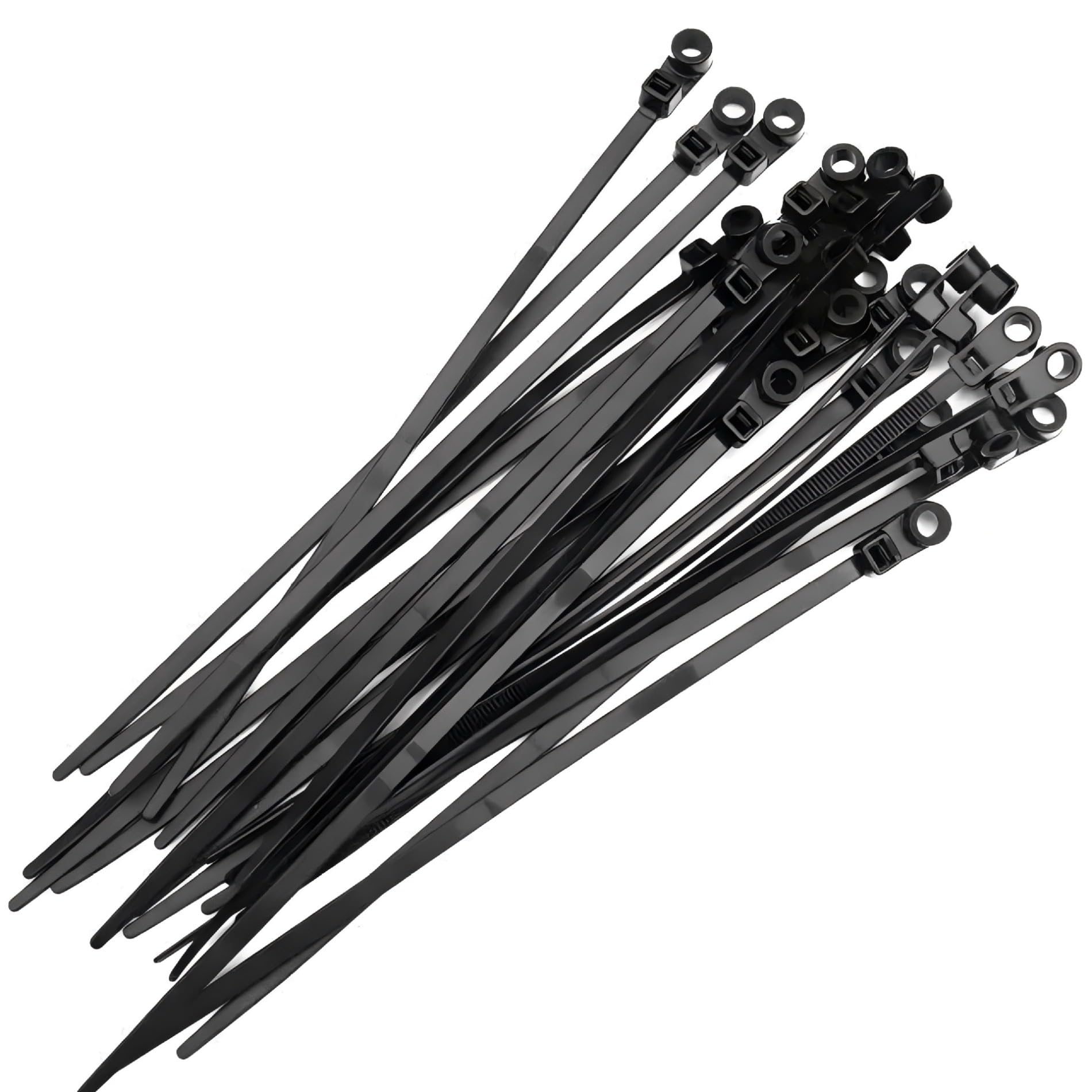 Screw Hole Cable Ties Reusable Fixing Nylon Cable Ties Self Locking Cord Ties St