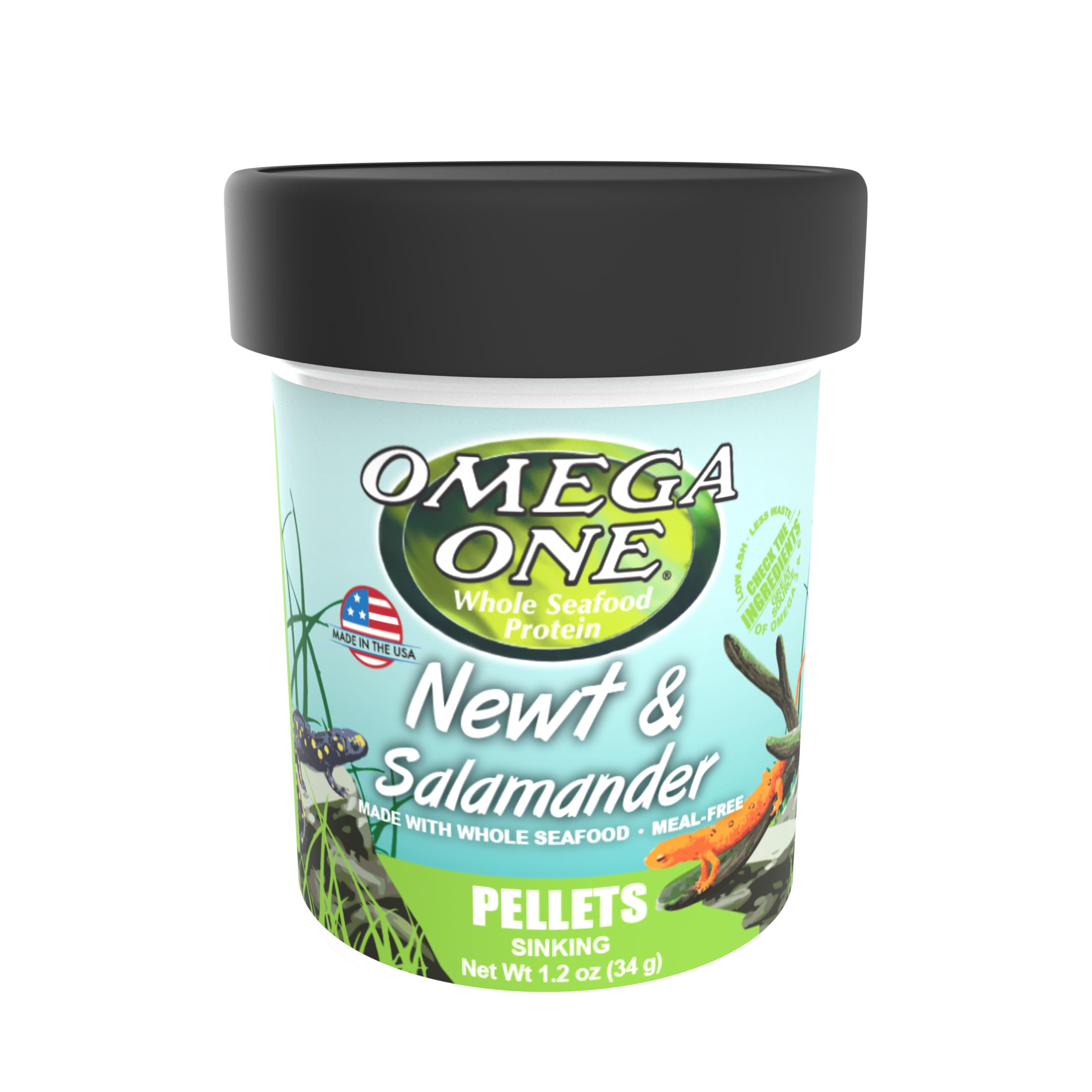 Omega One Newt and Salamander Pellet 1.2 oz