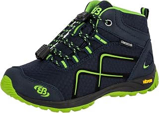 Bruetting Unisex Kids' Guide High Rise Hiking Shoes, Blue (Marine/Lemon Marine/Lemon), 36 EU