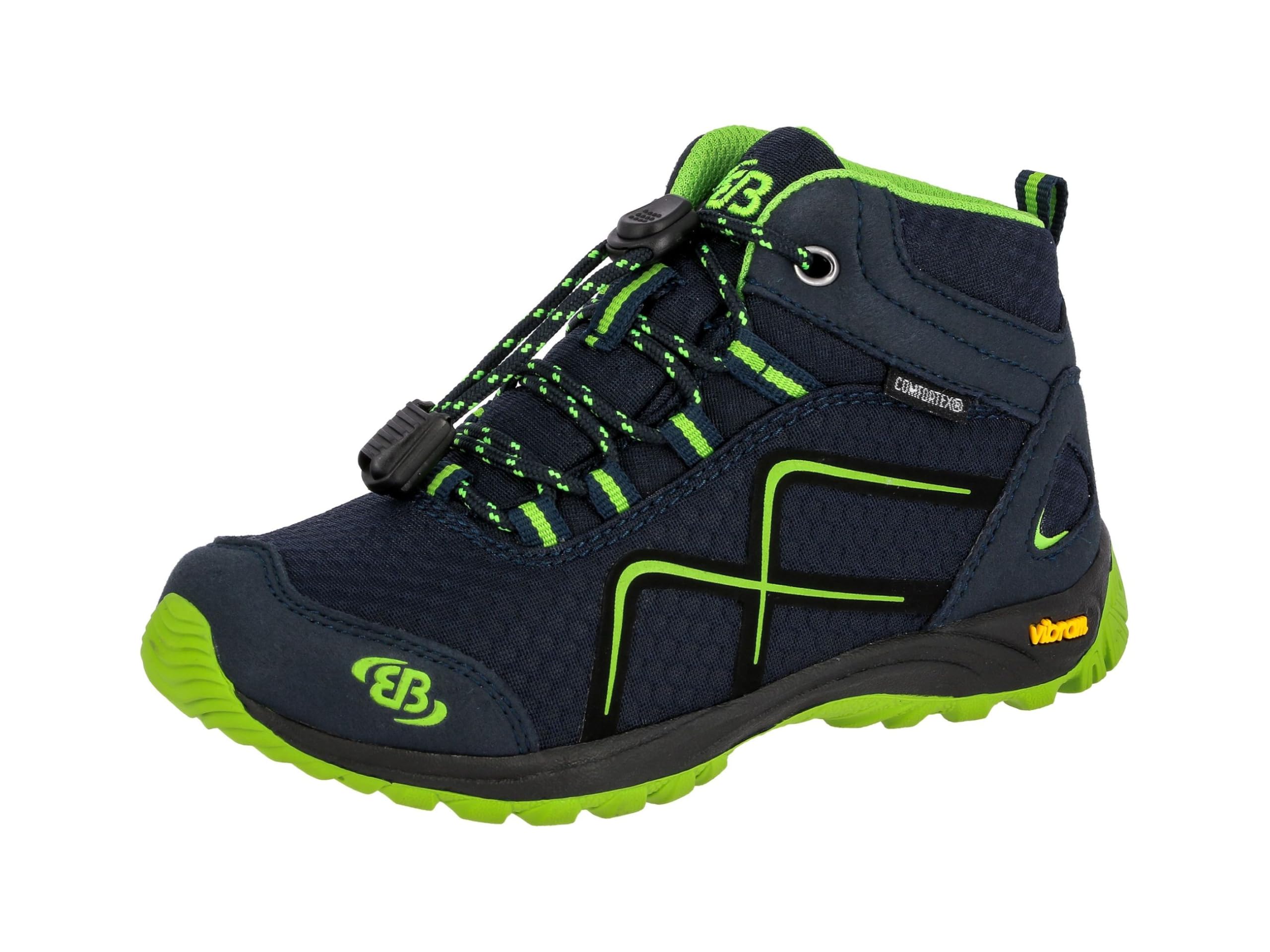 Bruetting Unisex Kids' Guide High Rise Hiking Shoes, Blue (Marine/Lemon Marine/L