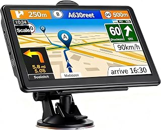 7 Inch Truck GPS for Commercial Drivers, Lifetime Free 2026 Offline Maps, Voice Assist, Custom Truck Routing & Speed Alerts