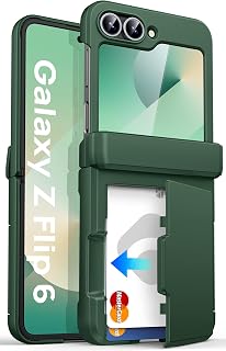 ASAFCASE for Samsung Galaxy Z Flip 6 and Z Flip 7 FE Wallet Case, Green