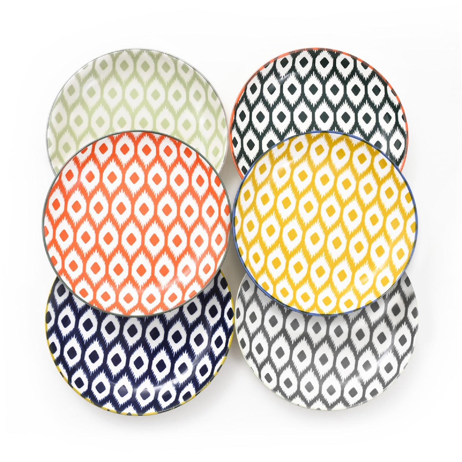 Miicol Side Plates Set of 6, Small Tapas Plates 15cm / 6 inch