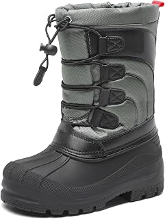 DREAM PAIRS Kids Waterproof Winter Snow Boots