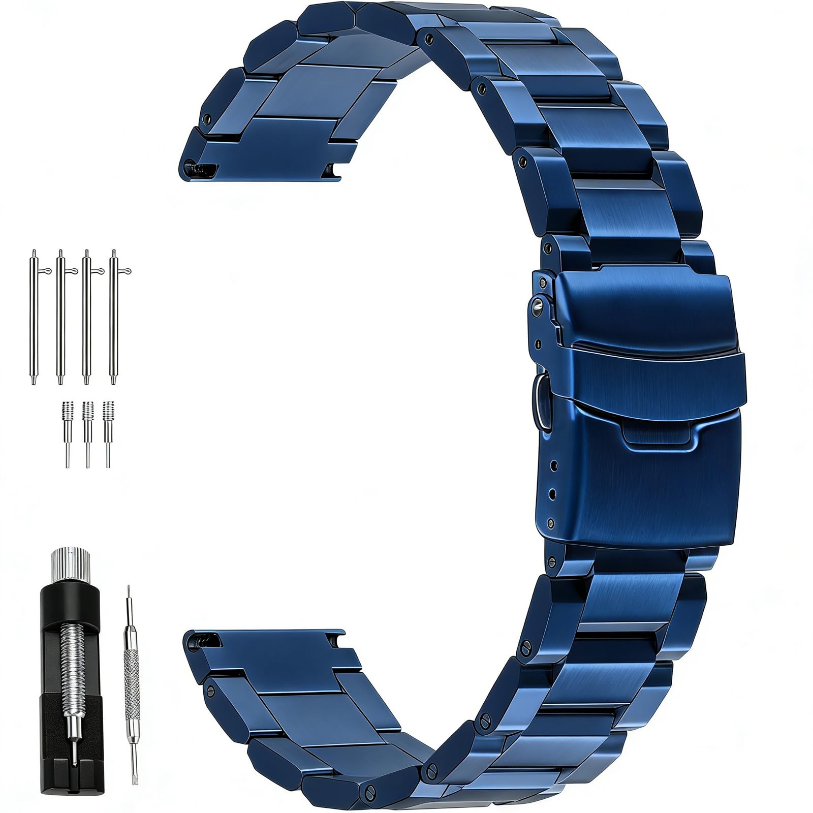 Juntan 18mm 20mm 21mm 22mm 24mm 26mm Classic Stainless Steel Watch Band Silver B