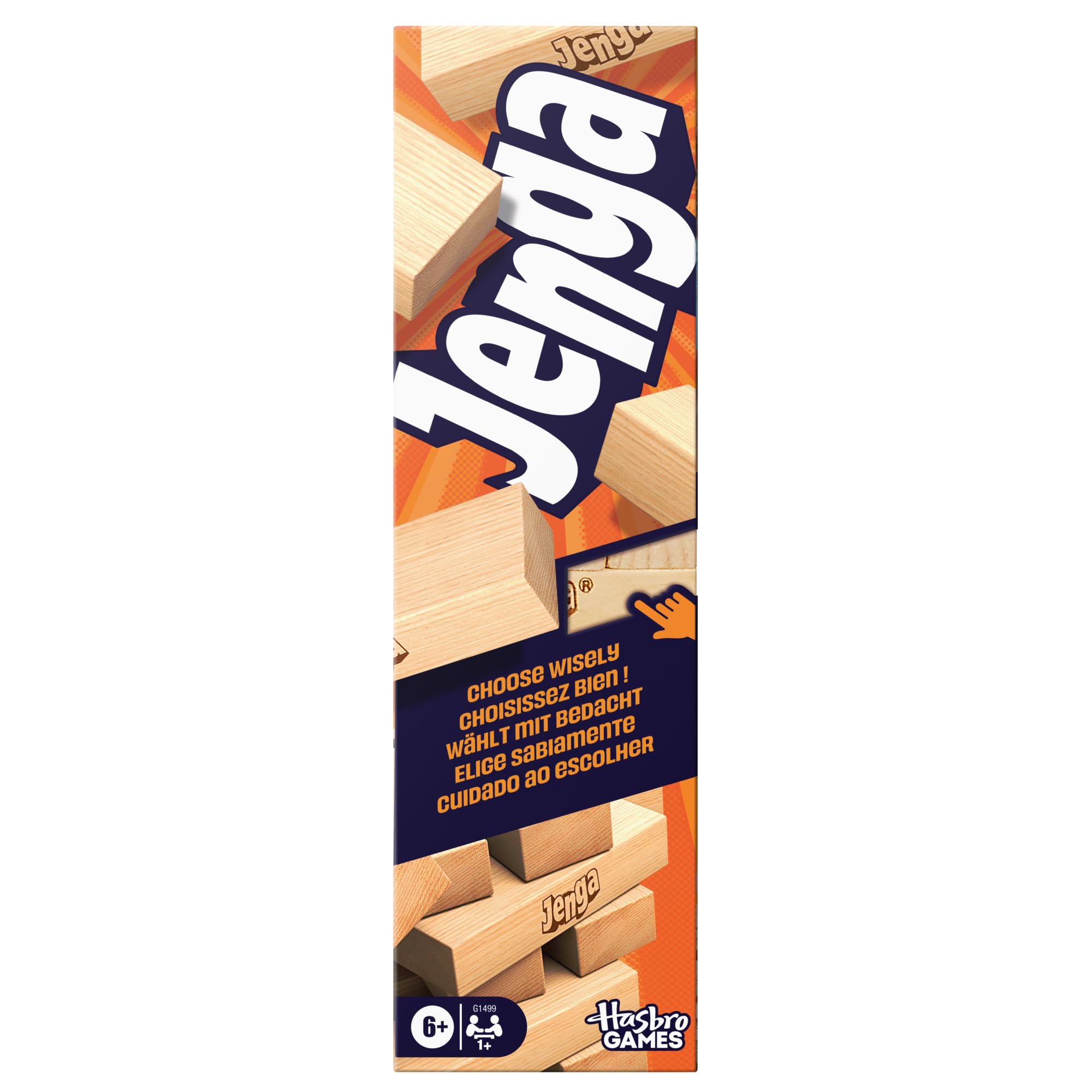 Jenga Official Hasbro Games | Digital Die for 6 More Ways to Play | Original Woo