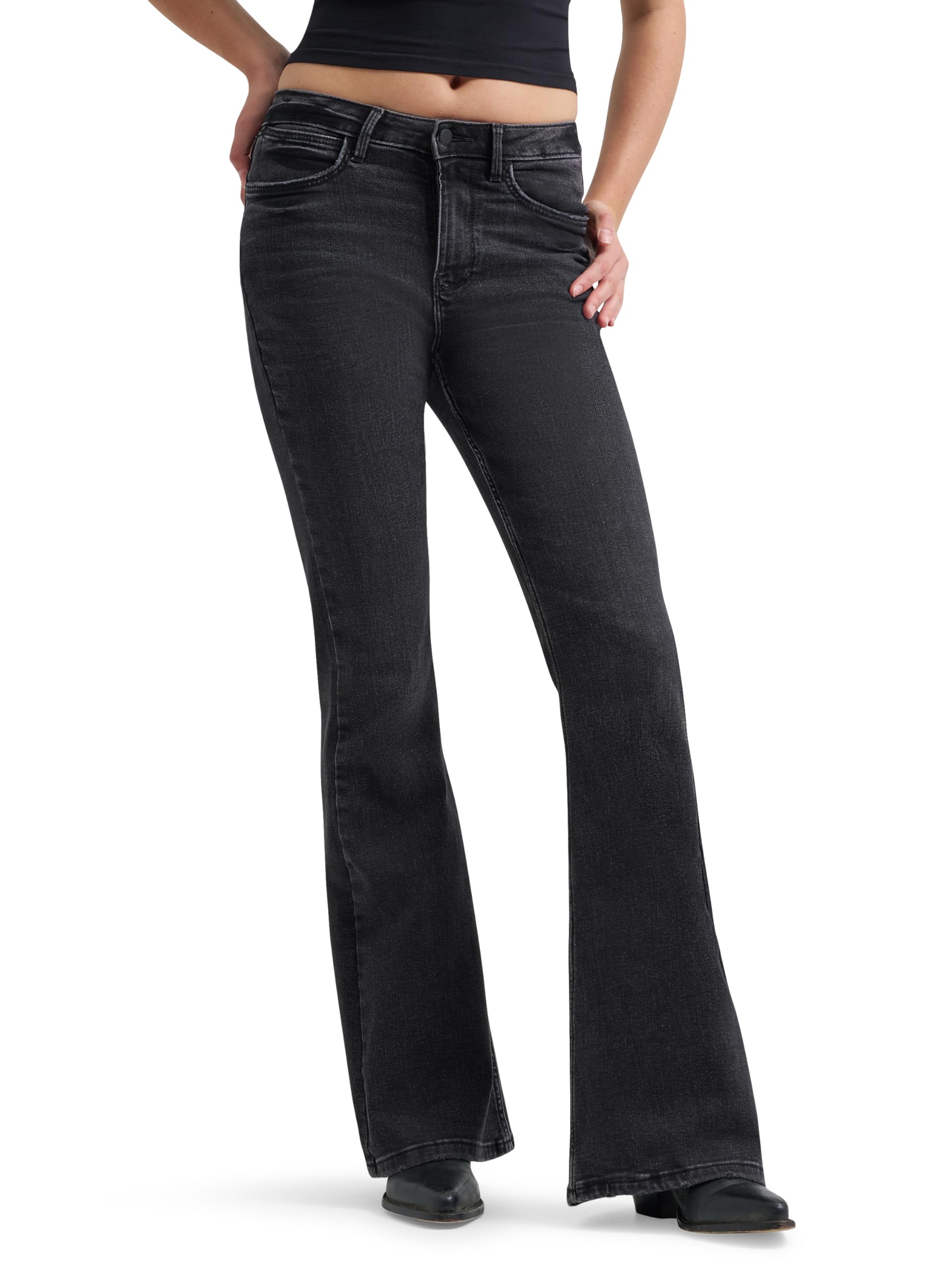 Wrangler Womens Women's High Waisted Fierce Flare JeanJeans