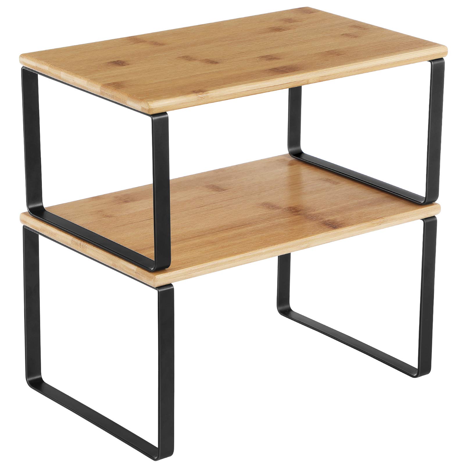 SONGMICS Cabinet Organizer Shelf, Set of 2 Spice Rack, Kitchen Storage | Kitchen