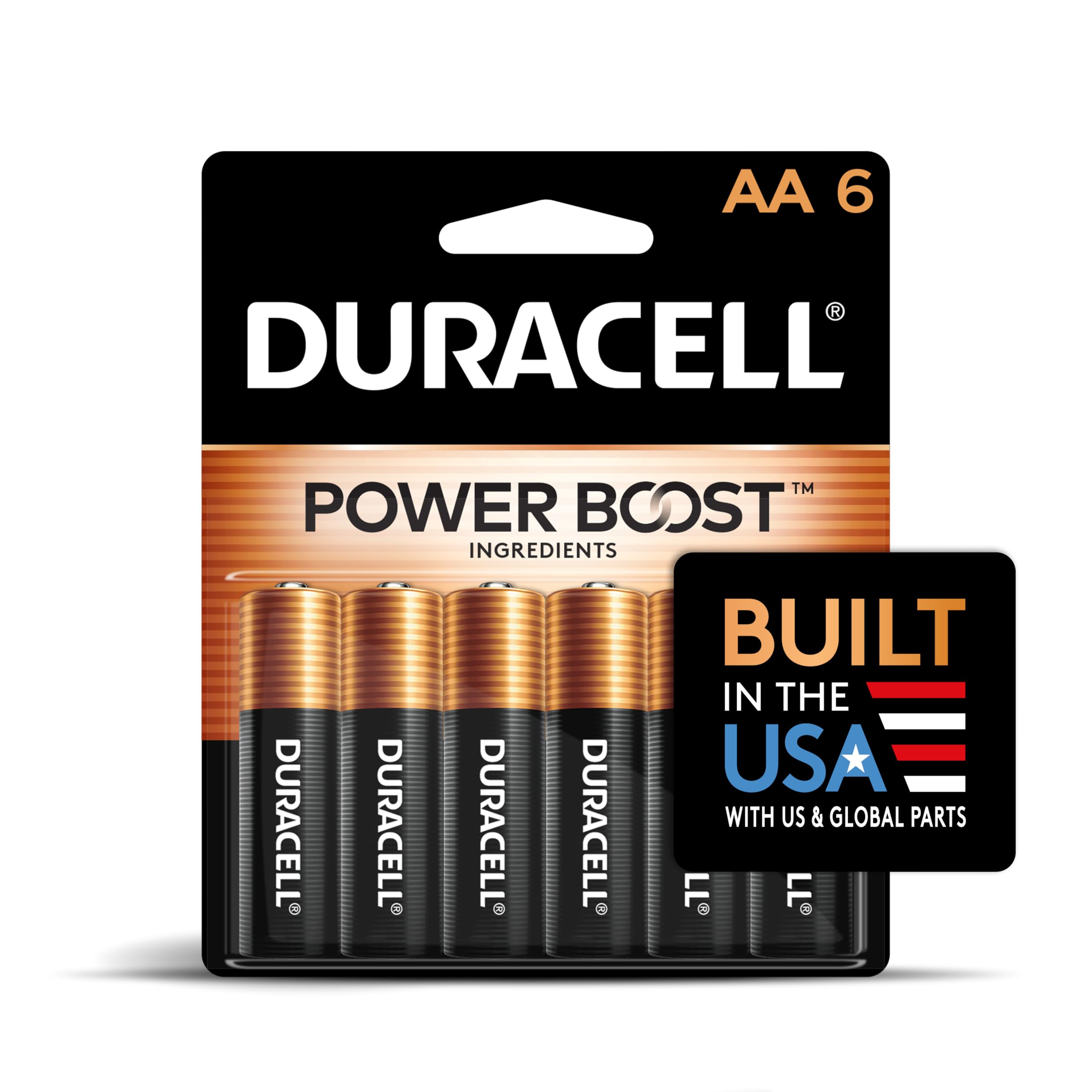 Duracell Coppertop AA Batteries, 24 Count, 12-Year Shelf Life, Long-lasting | AA