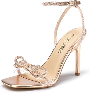 DREAM PAIRS Heels Bride Bow