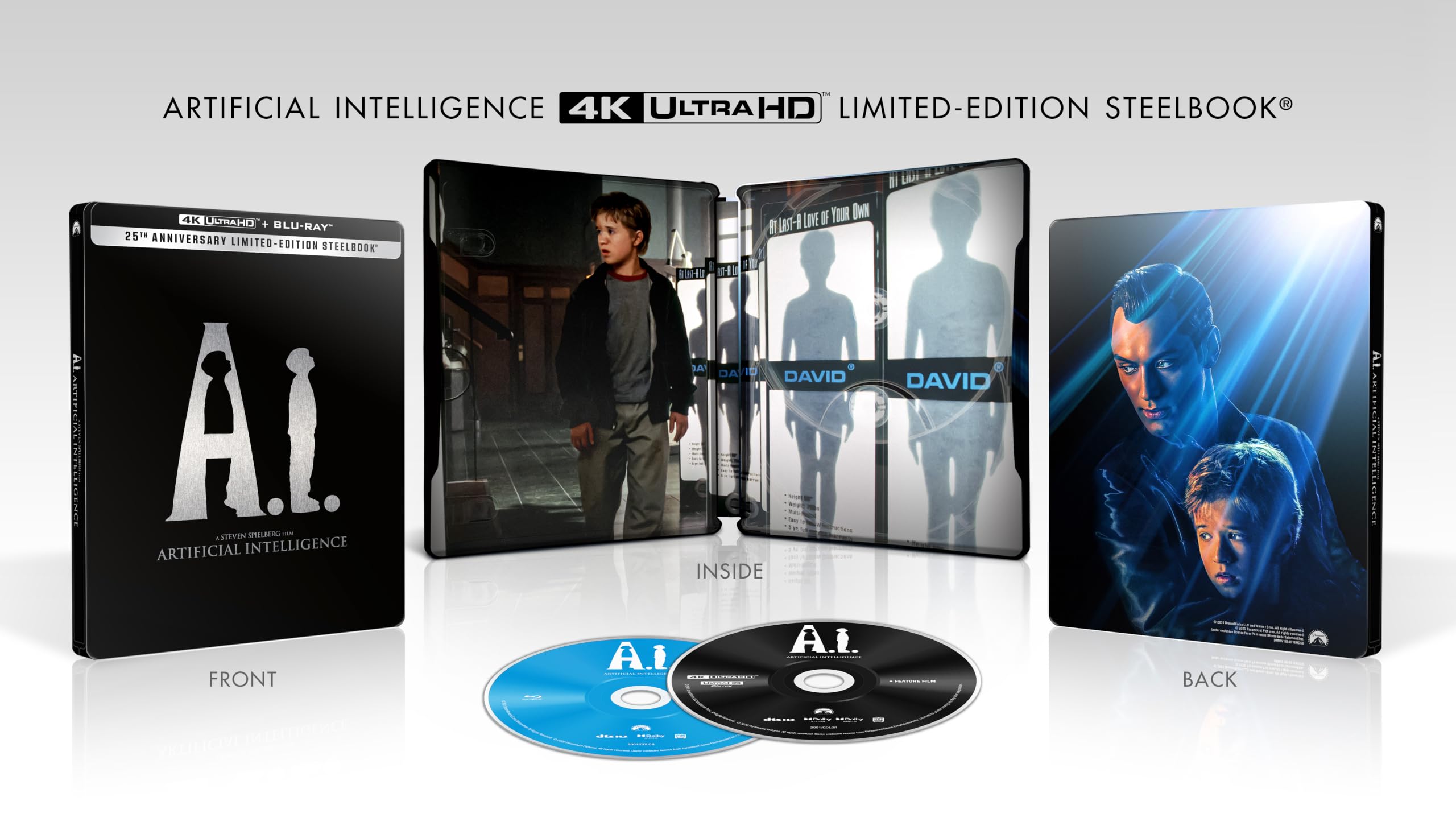 A.I. Artificial Intelligence (Steelbook) [4K UHD + Blu-Ray]