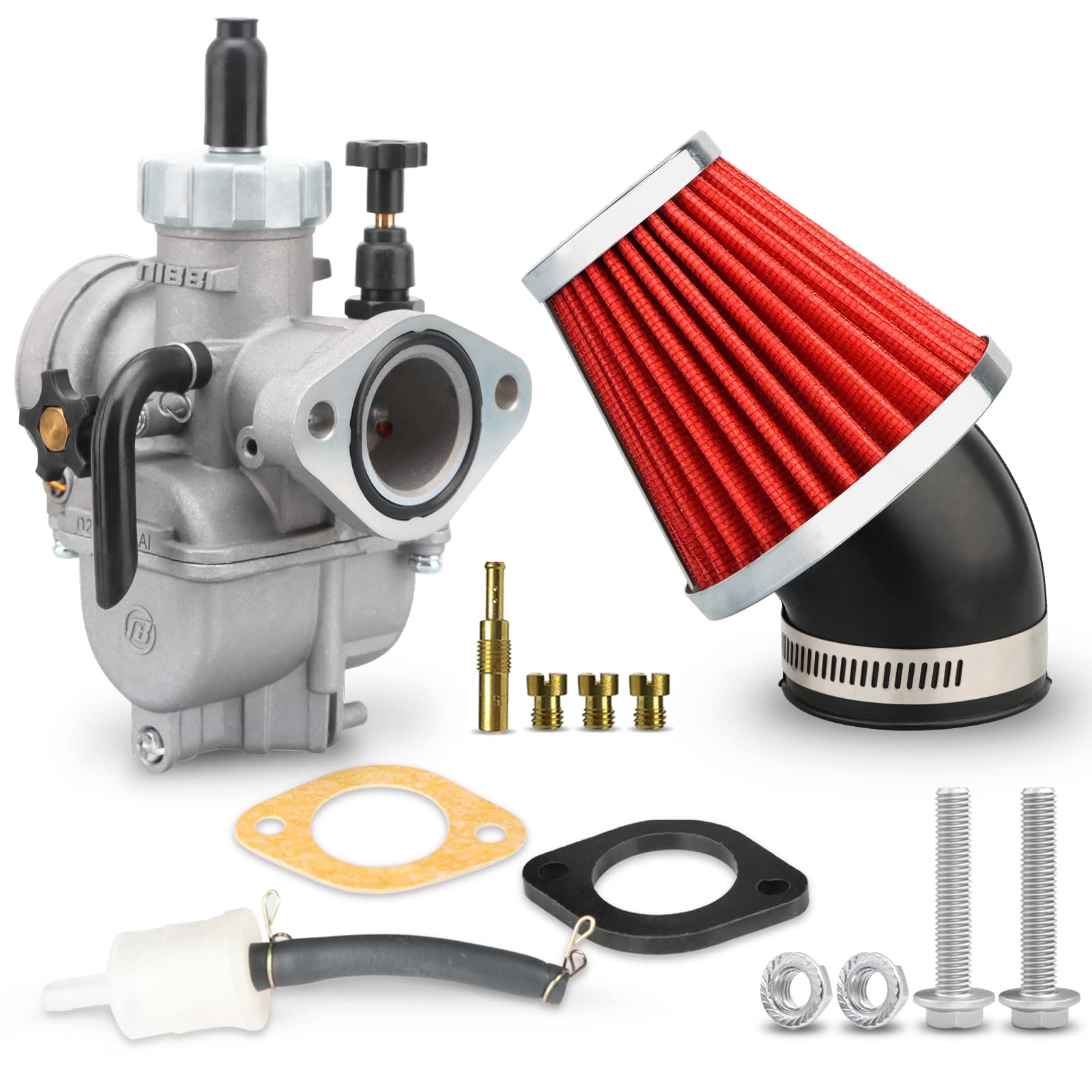NIBBI Carburetor PE22mm Kit 22mm Carburetor Fit SSR 110cc 125cc 130cc Flange Mot
