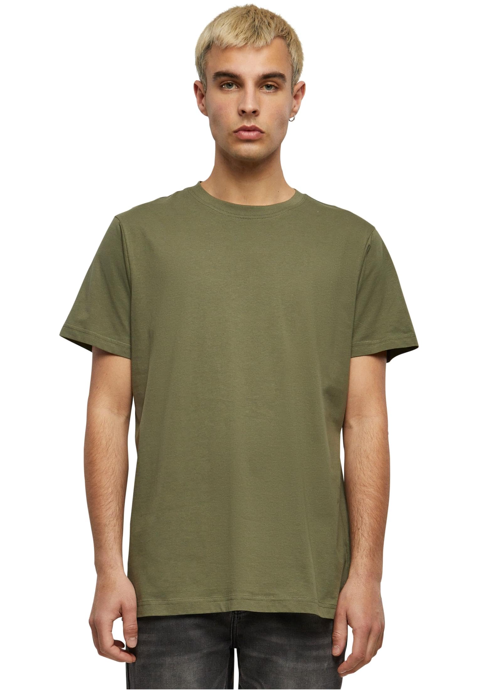 Build Your Brand Men's Basic Round Neck T-Shirt Pack of 1/3/5