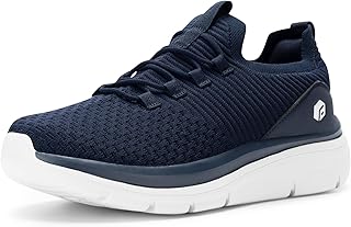 FitVille Men's Wide Sneakers, 2E 4E, Thick Sole, Slip-On, Walking Shoes, Athletic Shoes, Running Shoes, Spats Shoes, Handsfree, Easy to Put On and Take Off, Hands Free, No Fatigue, Black, Gray, Blue