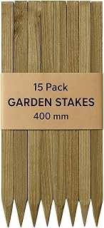 15 Pack 16" (400mm) TREATED SITE PEGS WOODEN STAKES POSTS PEGS