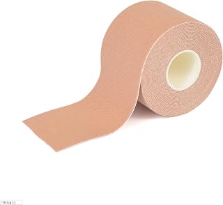 Sport Therapy Kinesiology Tape: Relieves Muscle Tensions and Tensions – 90% Cotton, Does Not Contain Latex – Medical Device Certified | 5 cm x 5 m (Natural)