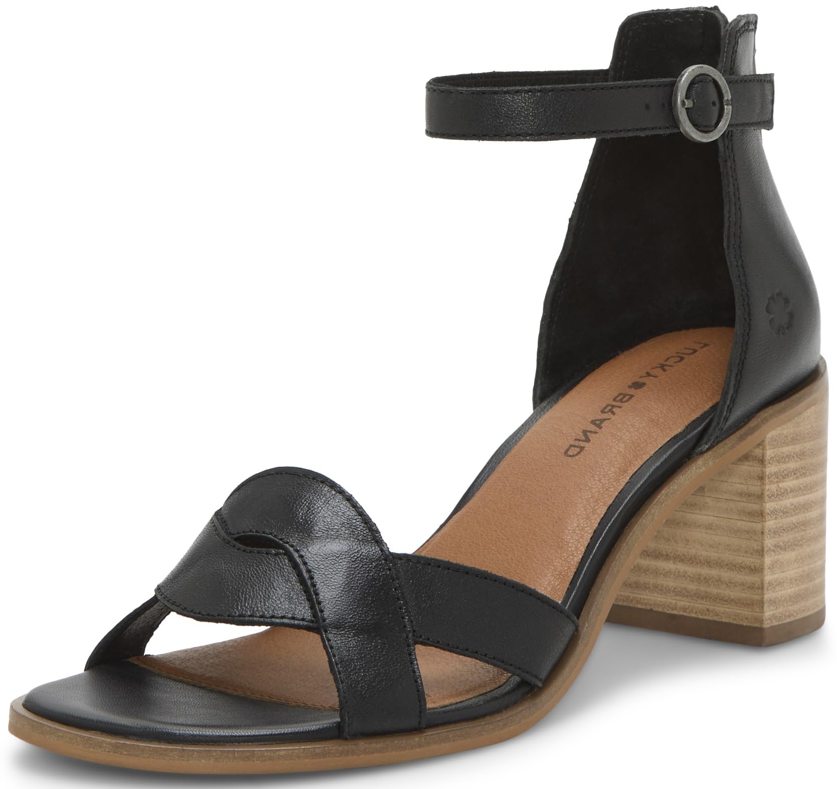 Lucky Brand Women's Sarwa Ankle Strap Heeled Sandal