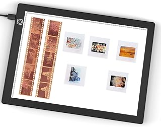 Slide Viewer Light Box 5600K 12”x8” Ultra-Thin Adjustable Brightness Backlight for Slides and Film Negative Scanning