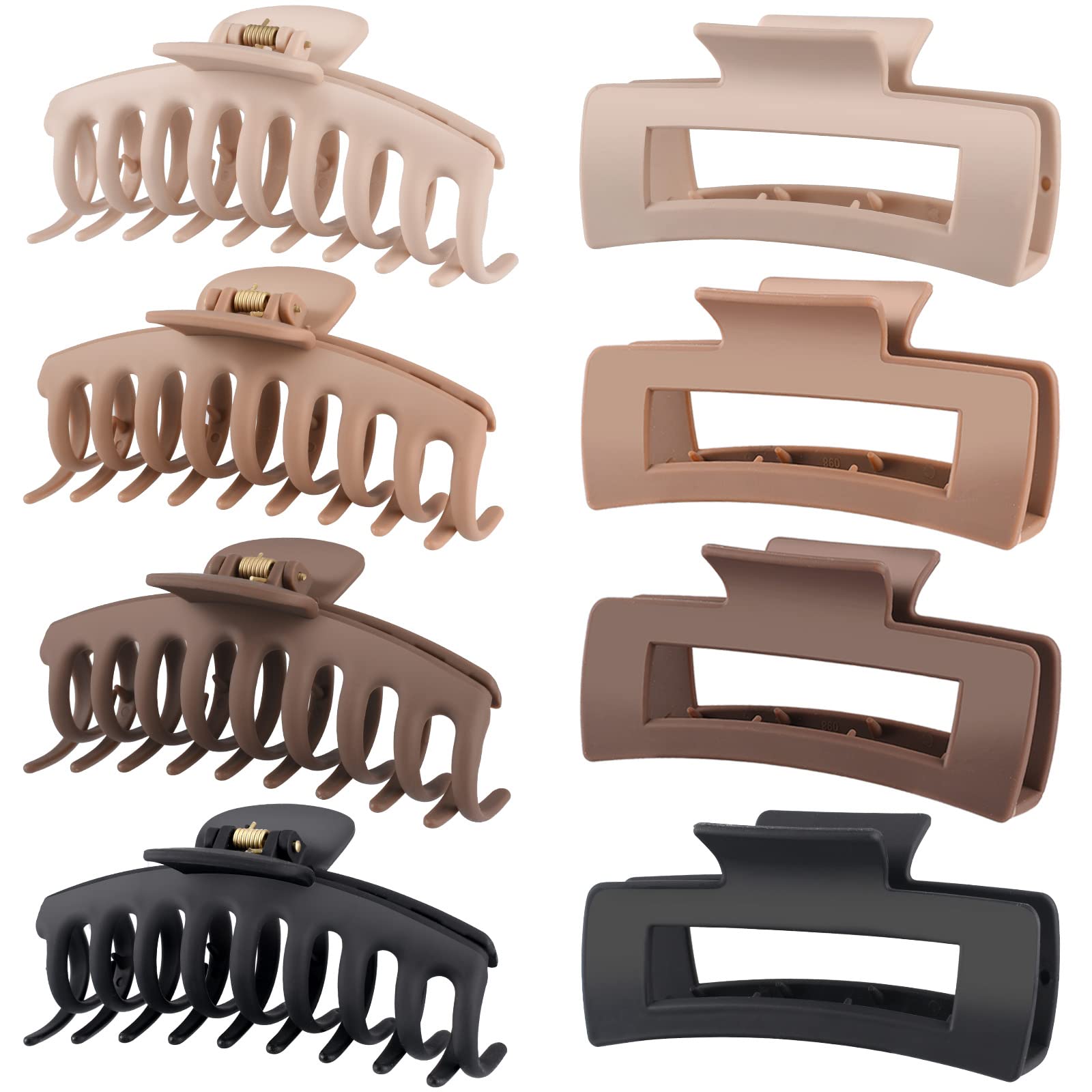 LuSeren Hair Clips for Women 4.3 Inch Large Hair Claw Clips for Women Thin Thick