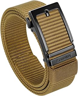 Fairwin Tactical Belt Military Style Webbing Rigger Belt Lightweight Heavy Duty Metal Buckle