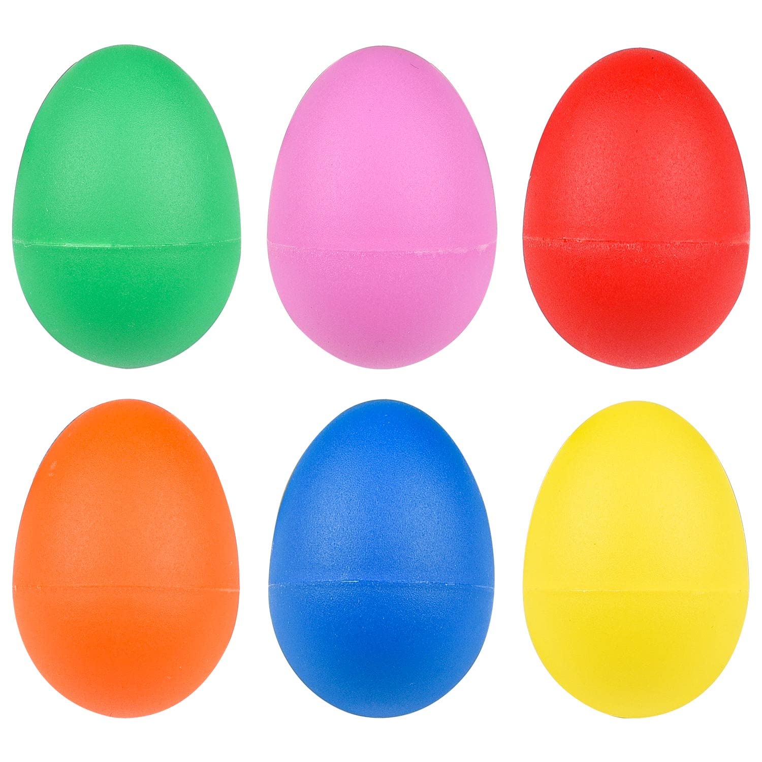 MFUOE 6 Pieces Musical Eggs Shakers Plastic Egg Shaker for Adult Percussion Mara