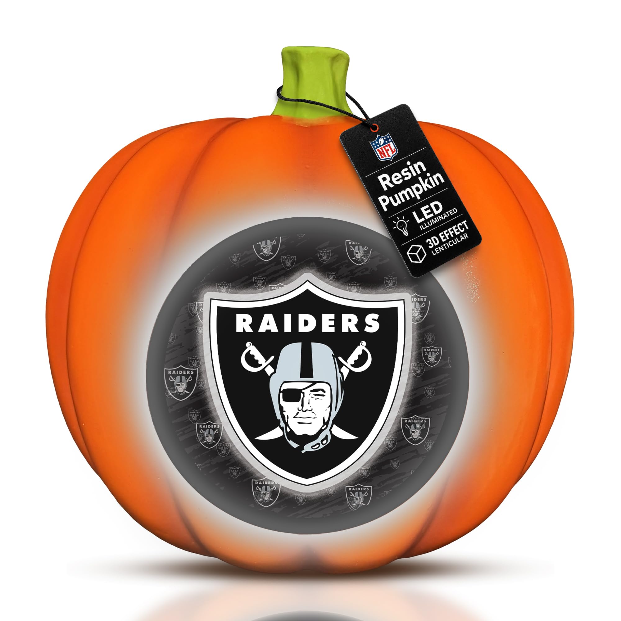 Sporticulture NFL LED 3D Logo Resin Pumpkin Sports Decor | Officially licensed l