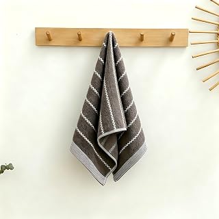 1PCS Hand Towels for Bathroom, Soft and Absorbent Hand Dry Towels, Home Soft Towel for Hotel, Bath, Kitchen, 29 x 13 Inch (Brown)