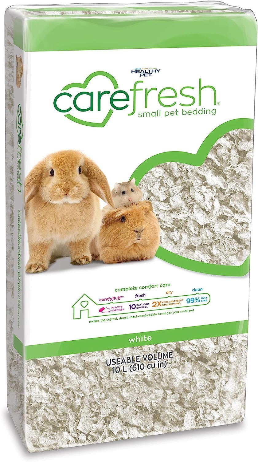 Carefresh 99% Dust-Free White Natural Paper Small Pet Bedding with Odor Control,
