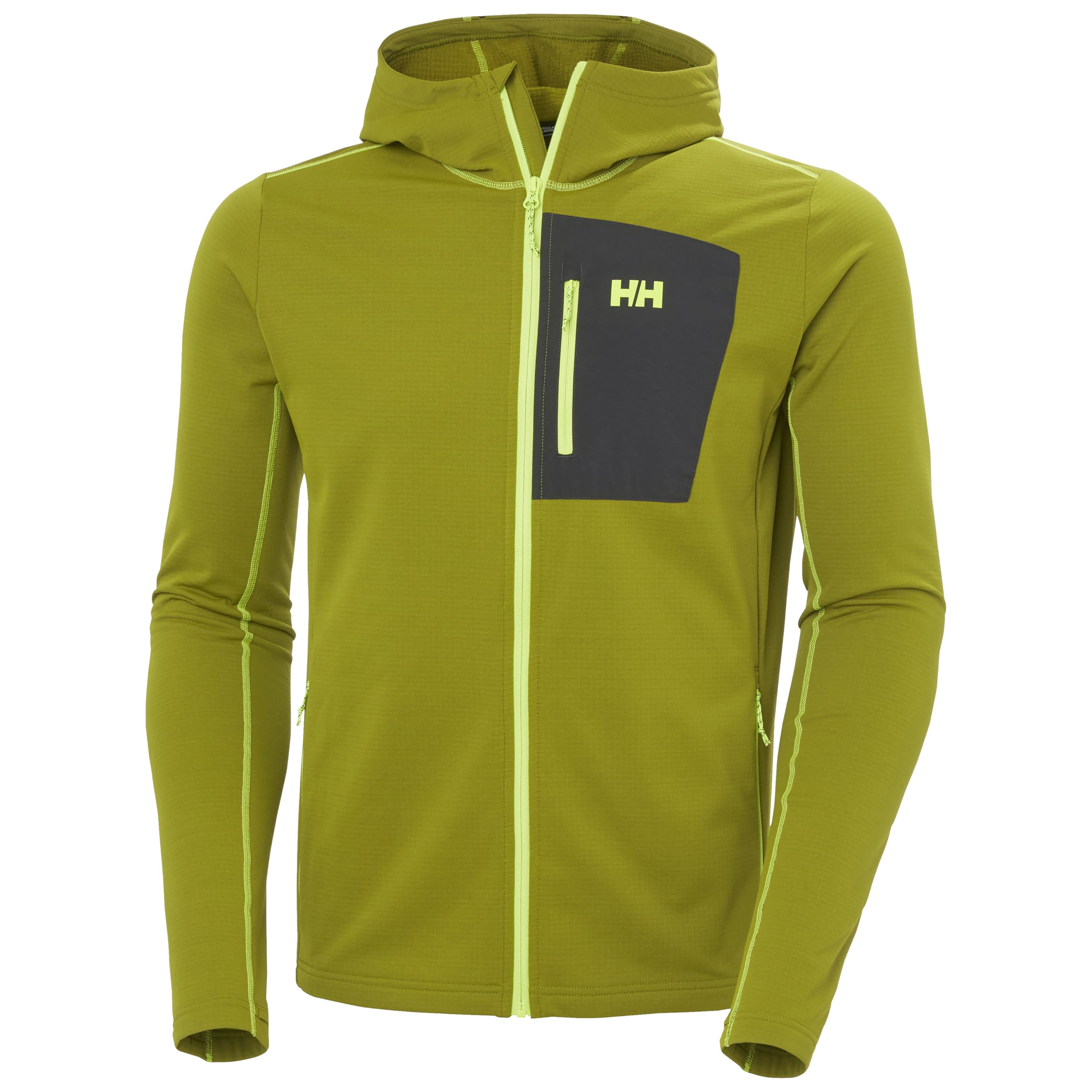 Helly Hansen Men's Versalite Hooded Fleece Jacket, Green, XL