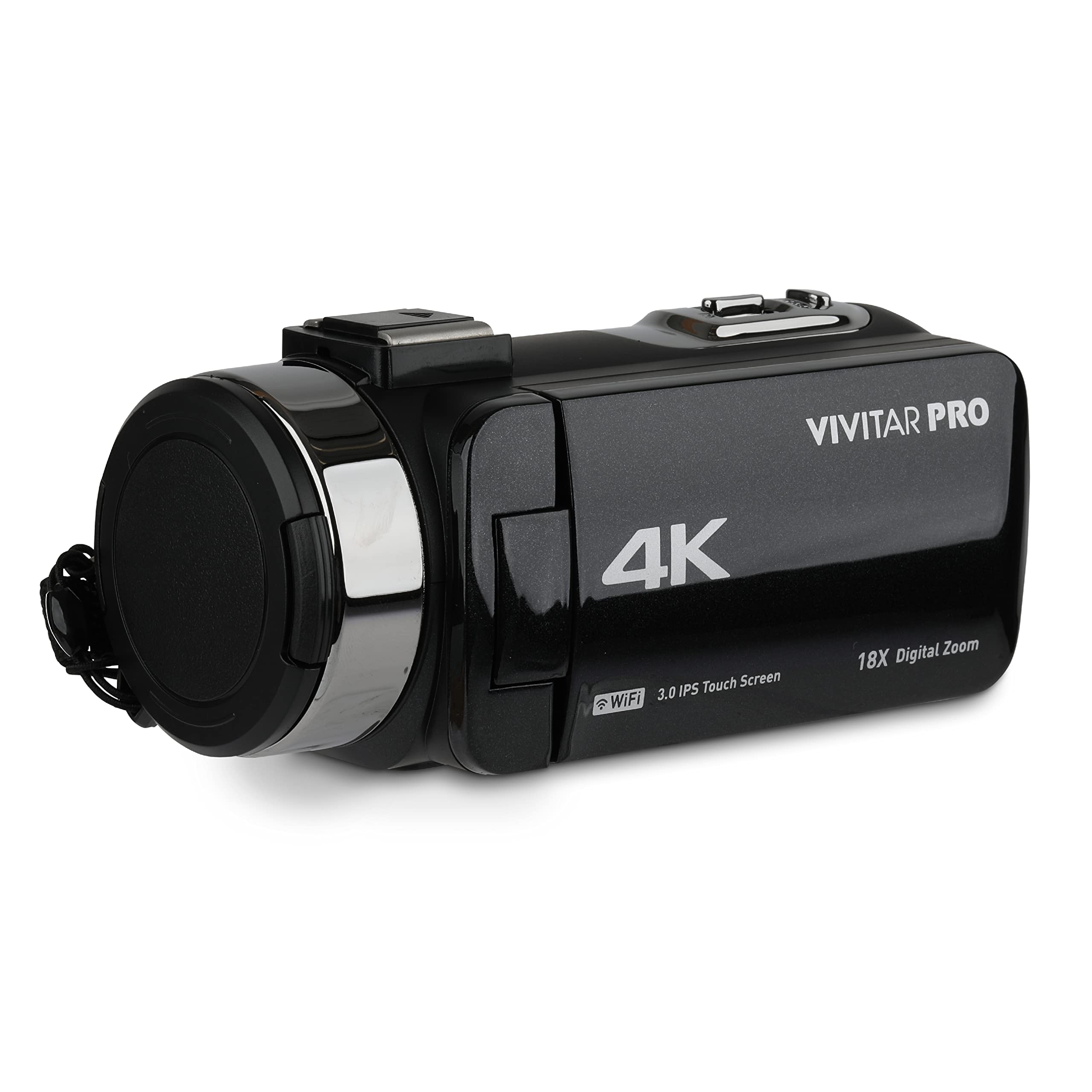 Vivitar 4K Video Camera, Wi-Fi Ultra HD Camcorder with 18x Digital Zoom, 3” IPS 
