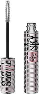 Maybelline Tubing Mascara, Lash Sensational Sky High Tubes Mascara, Black | With Shea Butter, Castor Oil, Lengthening For Extension-Like Length, 24H Smudge-Proof, Washable, Vegan
