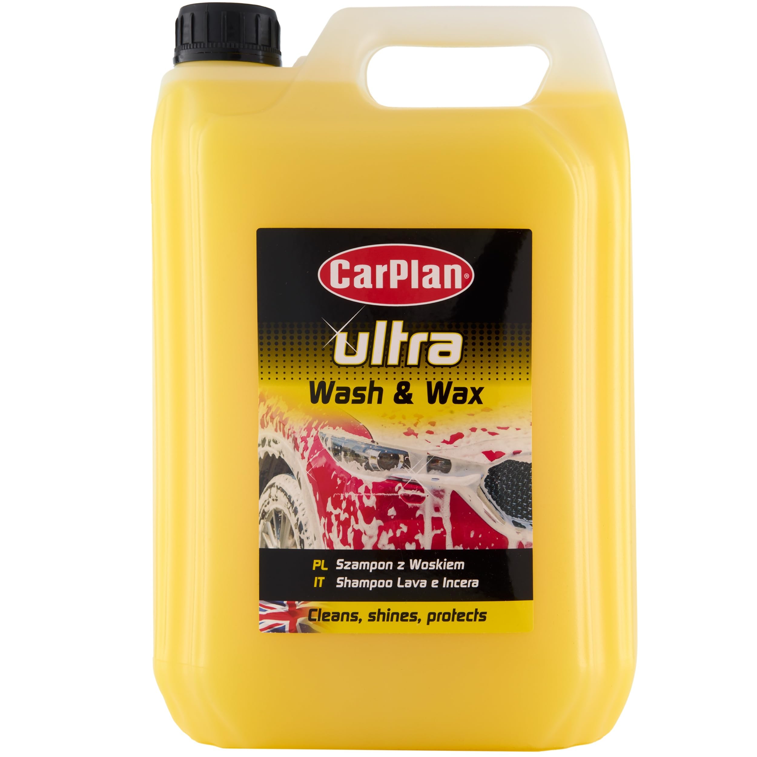 CarPlan POL102 Car Wash Shampoo and Wax Protective Layer 5L Ph Neutral 5 Litre D