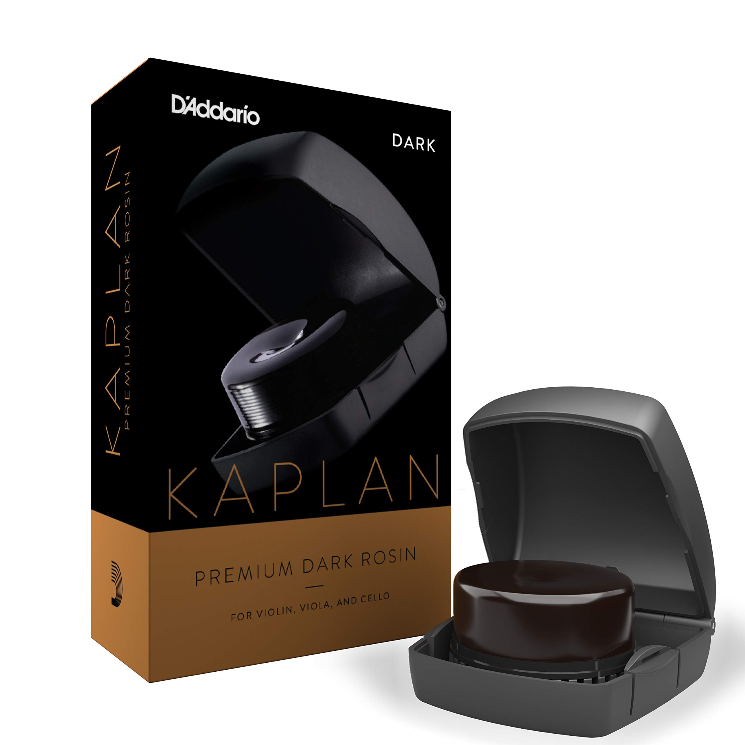 D'Addario Kaplan Premium Rosin with Case, Dark | Kaplan premium rosin delivers s