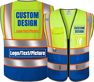 BeautyWill Custom Logo Safety Vest Class2 High Visibility Reflective Vest Breathable Construction Vest